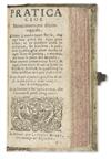 COMMERCIAL ARITHMETIC.  Pratica cioe Nuova inventione di conteggiare, ridotta à modo tanto facile [etc.].  Mid-1600s.